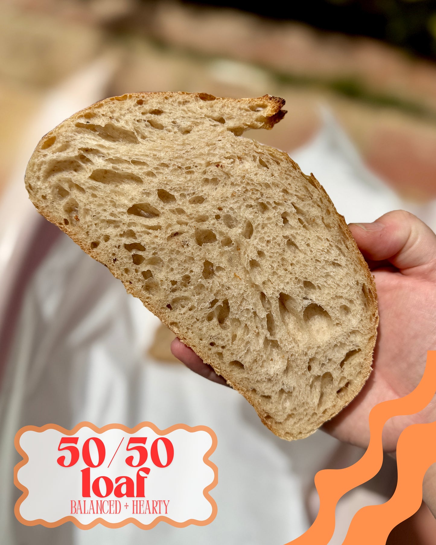50/50 Sourdough Loaf